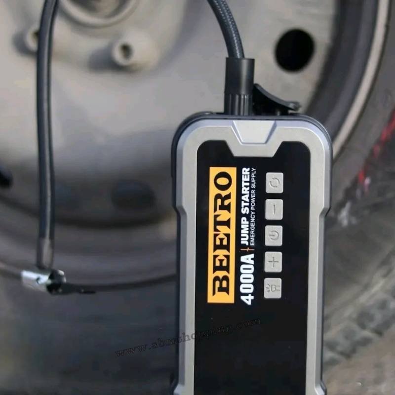 Booster batterie 4 in1 4000A, Gonfleur 10 Bar, Power Bank 24000 mAh et lamp torche 3 positions avec pochette | BETTRO - الصورة 3